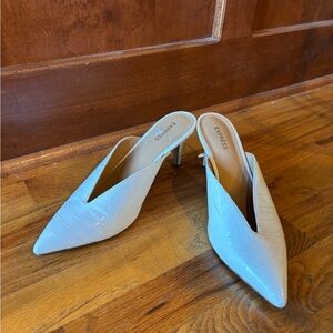 Express White Heels